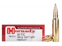 Twenty (20) Cartridges: Hornady 30 T/C 165 grain