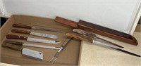 ROBESON SHUR-EDGE CUTLERY KNIVES AND SHARPENER