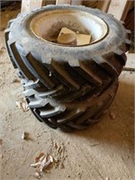Two Carlisle Mower Tires