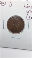 1931D Lincoln Wheat Cent