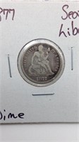 1877 Seated Liberty Dime