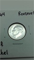 1964 Roosevelt Proof Dime