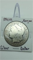 1890 CC Morgan Silver Dollar
