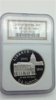 2001 Capital Commemorative Proof Silver Dollar