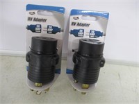 2 New RV Adapters 30amp / 50amp