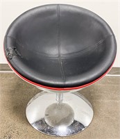 Modern Half Moon Chair on Chrome Base