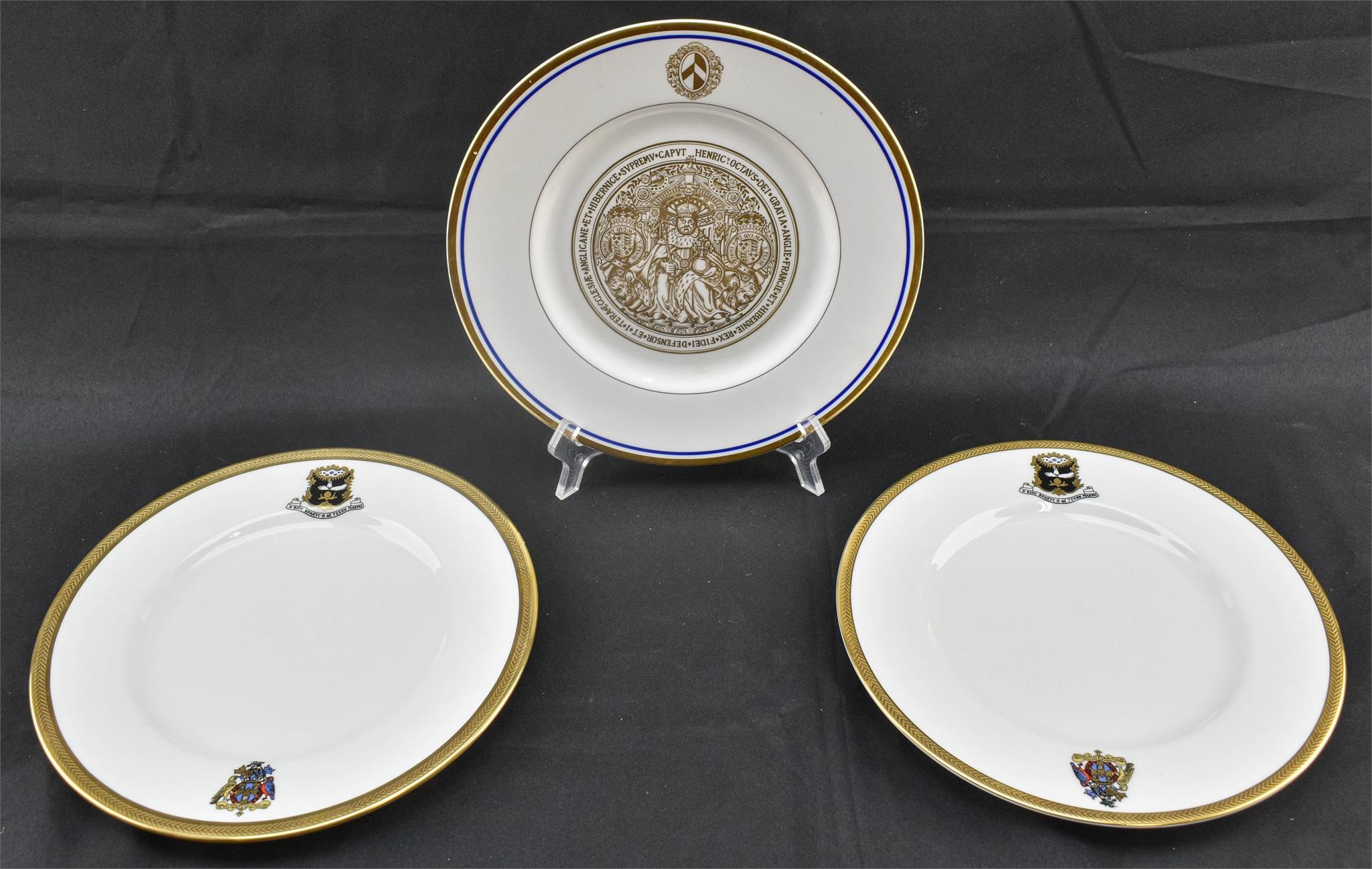 3 Wedgwood, Royal Worcester Commemorative Plates