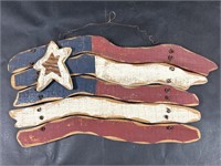 American Flag Wooden Decor