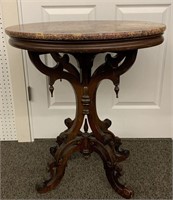 Victorian Marble Top Parlor Table