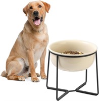 Raised Ceramic Dog Bowls - 54 oz