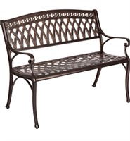 Retails $160Cast Aluminum Patio Bench Heavy Duty