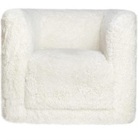 Retails $466 Plush Faux Fur Upholstered Swivel