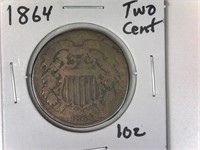 1864 Two Cent Piece