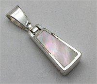 Sterling Silver Mother Of Pearl Pendant