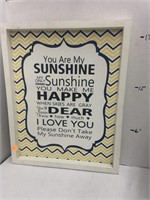 You Are My Sunshine Wooden Decor