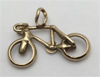 14k Gold Bicycle Charm