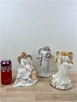 Glass Angel Figurines-one is musical
