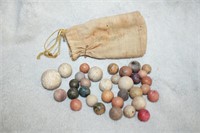 Antique Clay Marbles
