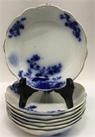 7 Flow Blue Bowls, Duchess