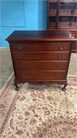 Mahogany Queen Anne Four Drawer Low Chest