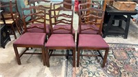 Set of Six Mahogany Chinese Chippendale Chairs