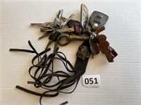 Keychain full of Keys, Biker, Etc