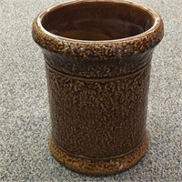 Brown Art Pottery Floor Vase