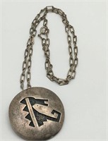 Hopi Sterling Silver Pendant Necklace