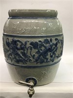 Blue & Gray Stoneware Crock Jug