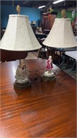 Pair of Porcelain Figural Lamps