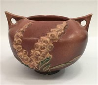 Roseville Art Pottery Bowl, Foxglove