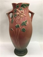 Roseville Columbine Pink Art Pottery Vase