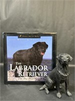 Labrador Retriever Book and Statue