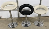 3 Height Adjustable Bar Stools