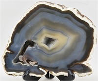 Large Freeform Natural Blue Agate Slab