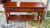 Modern Three Drawer Console Table