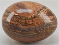 Banded Mineral Egg Shaped Palm Stone