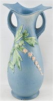 Roseville Pottery Blue Bleeding Heart Vase 976-15