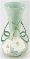 Large Weller Arts & Crafts Wild Rose Floral Vase