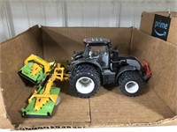 DIECAST TRACTOR AND BUSH HOG
