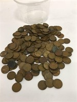 Group Of Wheat Pennies