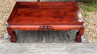 Mahogany Carved Coffee Table