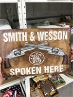 METAL SMITH & WESSON SIGN