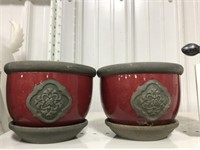 PAIR OF PLANTERS