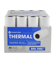 New 48P Pack Thermal Paper Rolls

 2.25in x