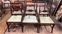 Set of Six Mahogany Duncan Phyfe Chairs