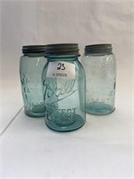 Ball Blue Glass Mason Jar and Other Blue Jars