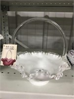 FENTON GLASS BASKET