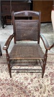 Early Rush Seat Arm Chair