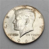 1964 Silver Kennedy Half Dollar